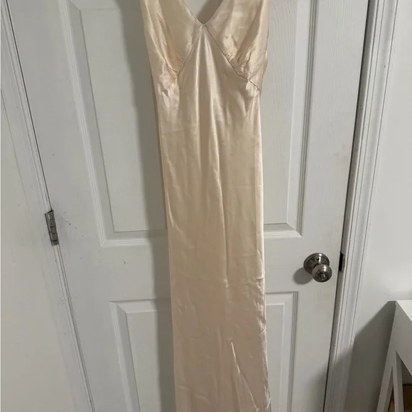 Rumored Elegant Cream Maxi Dress - Picture 4 of 5